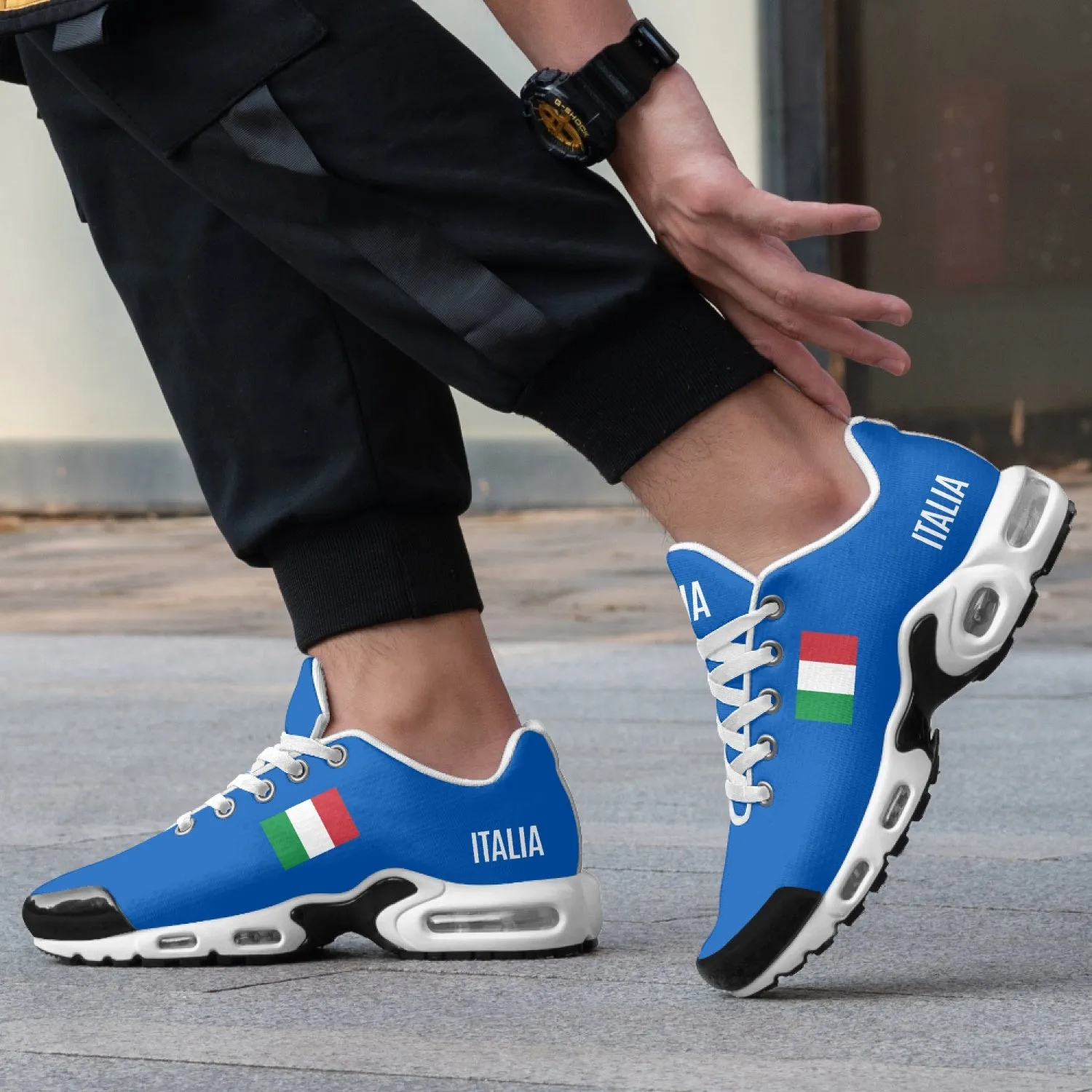 Italy Bounce Sneakers - Azure.