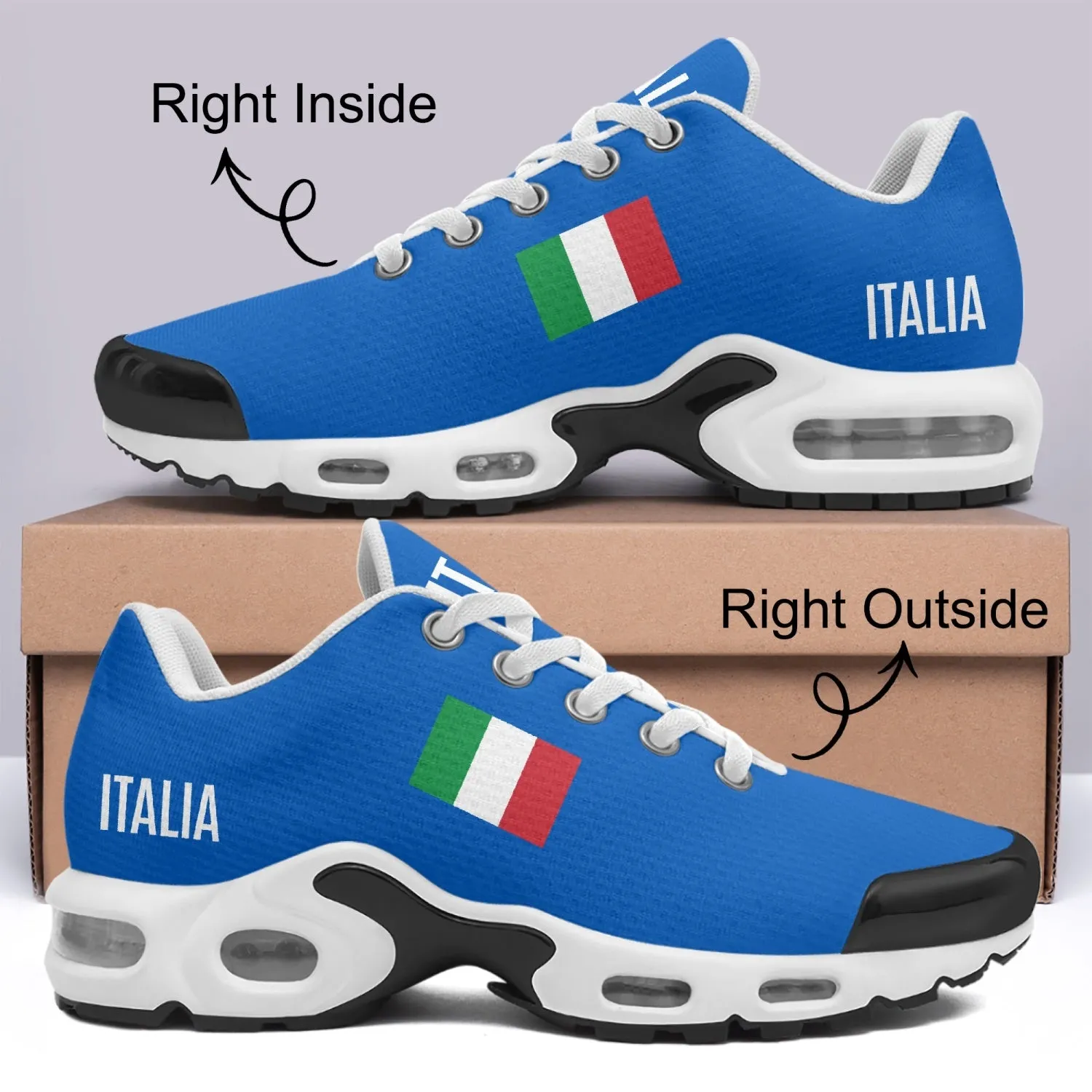 Italy Bounce Sneakers - Azure.