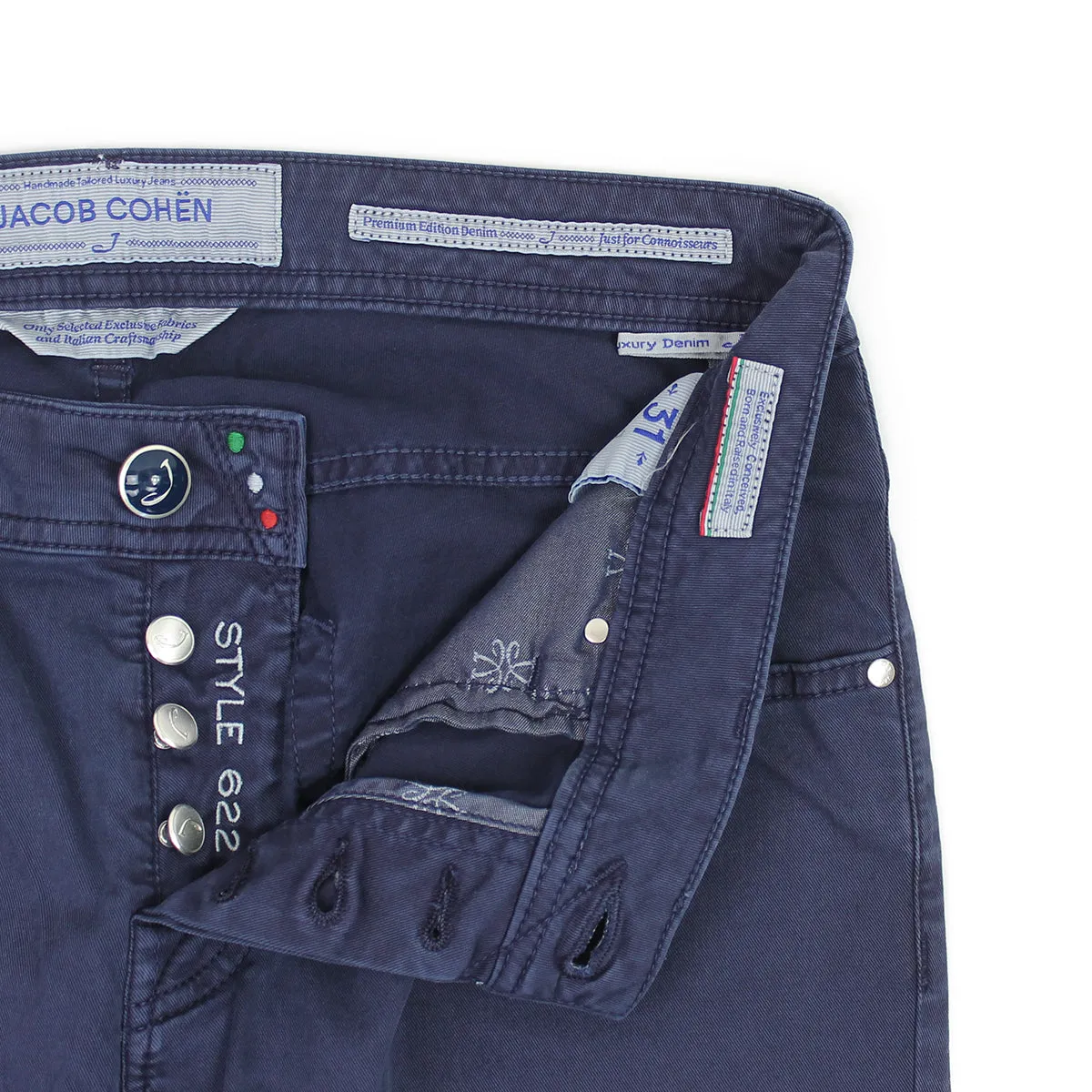 Jacob Cohen J622 Slim Fit Chino Jeans - Vintage Navy