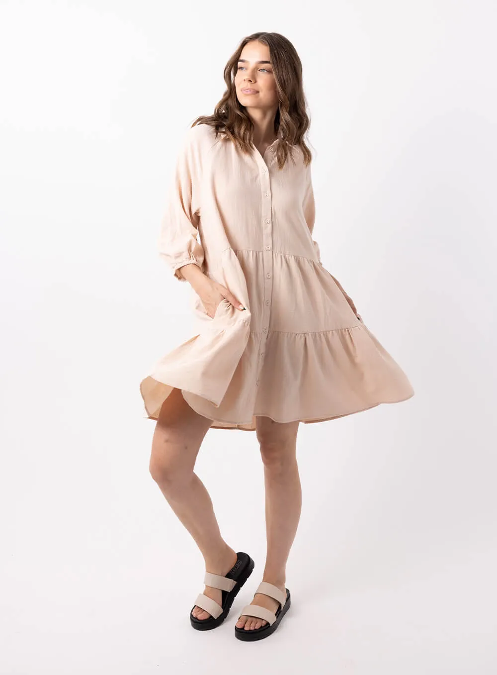 Jasmine Beige Dress