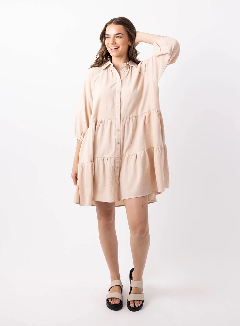 Jasmine Beige Dress