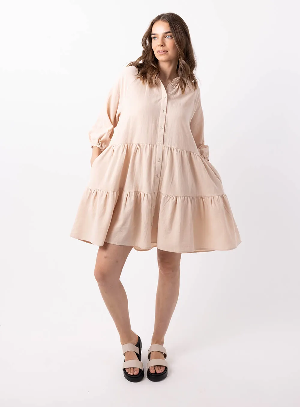 Jasmine Beige Dress