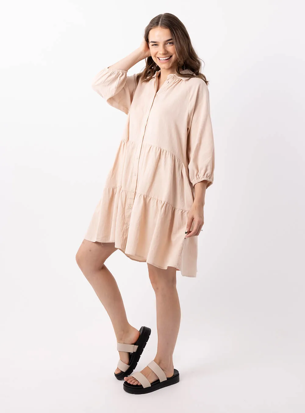 Jasmine Beige Dress