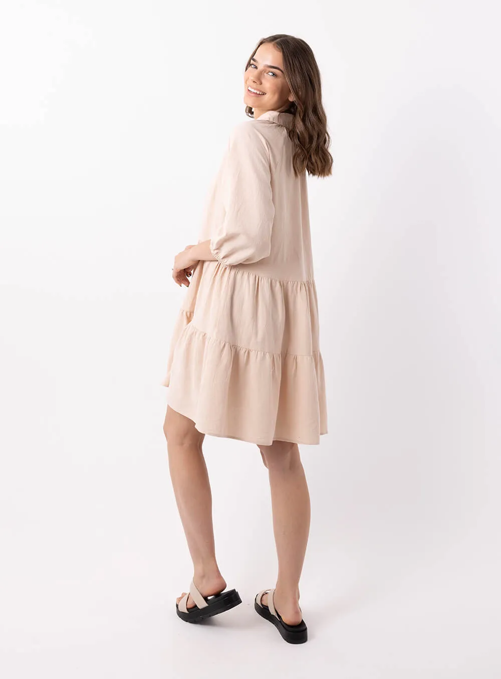 Jasmine Beige Dress