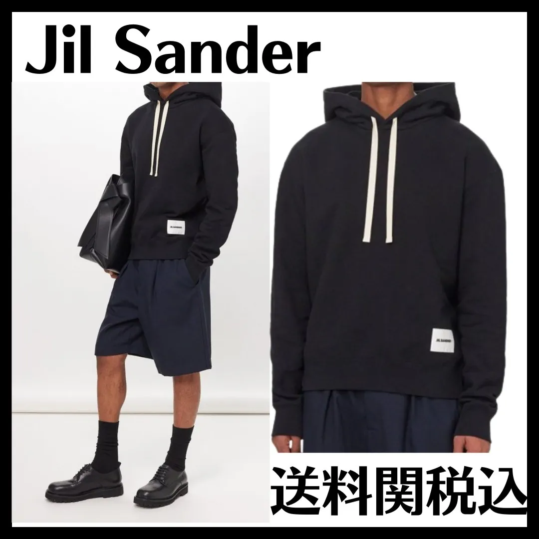 Jil Sander Hoodies – Long Sleeve Cotton Logo Designers Hoodies for Street Style