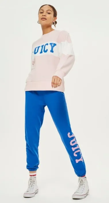 Juicy Couture | Women's Crew Neck Long Sleeve Cotton Long Hoodies & Sweatshirts