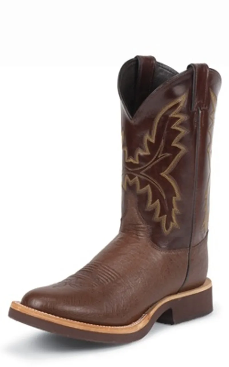 Justin Mens Boots 5131 11" Paluxy Antique Brown Smooth