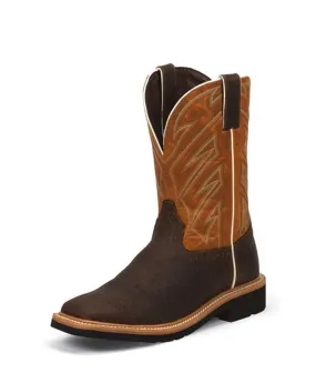 Justin Mens Boots WK4560  Electrician Brown