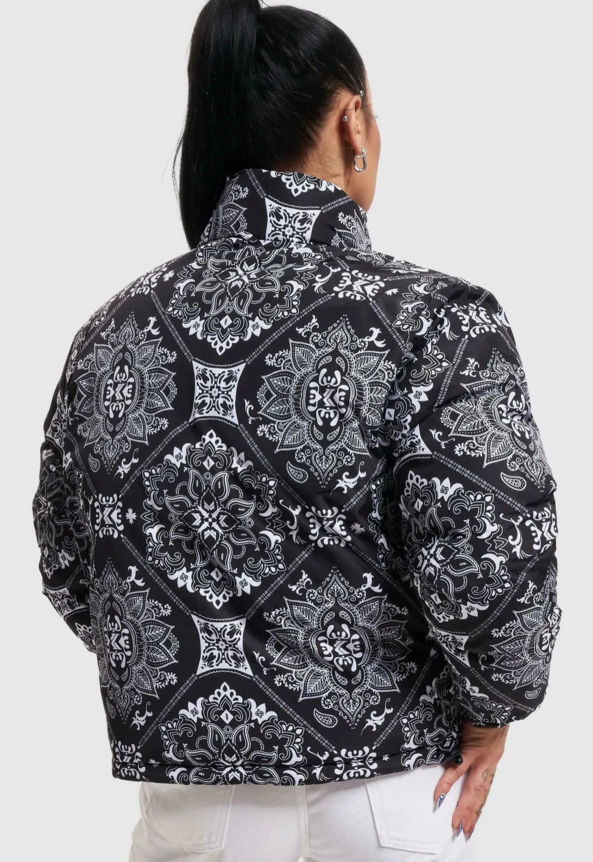 Karl Kani Paisley Puffer Jacket - Women