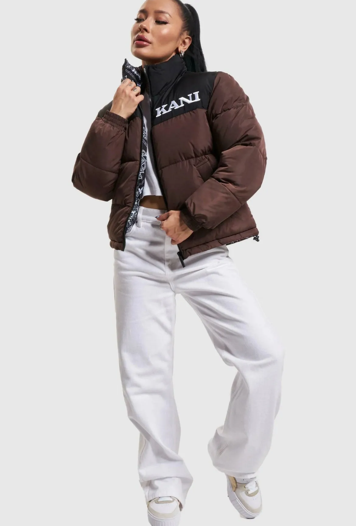 Karl Kani Paisley Puffer Jacket - Women