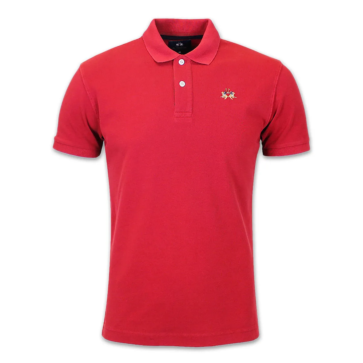 La Martina - Formula One Red Slim Fit Pique Polo Shirt