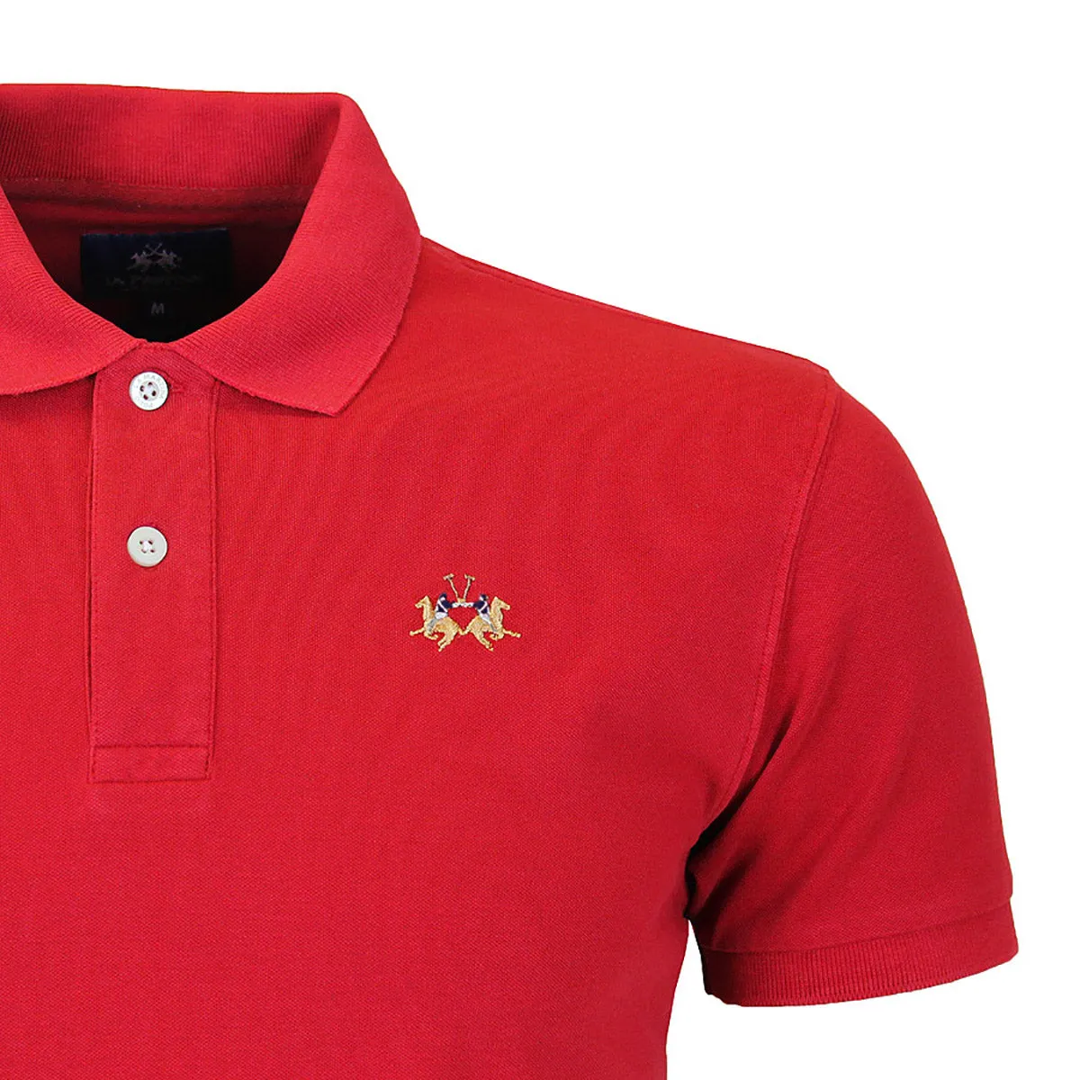 La Martina - Formula One Red Slim Fit Pique Polo Shirt