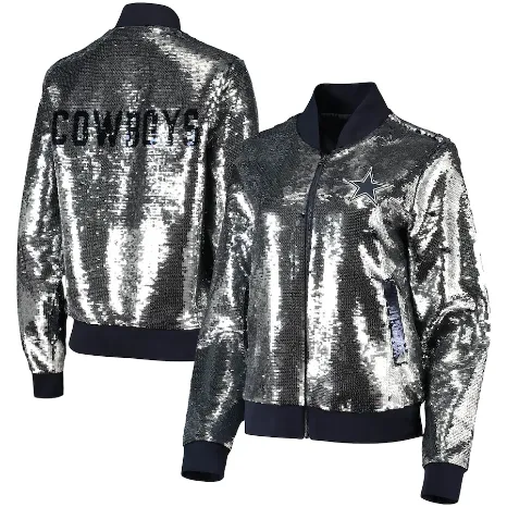 Latest NFL Dallas Cowboys Sequin Jacket - William Jacket