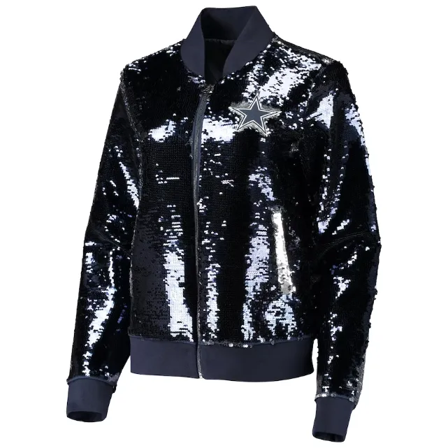 Latest NFL Dallas Cowboys Sequin Jacket - William Jacket