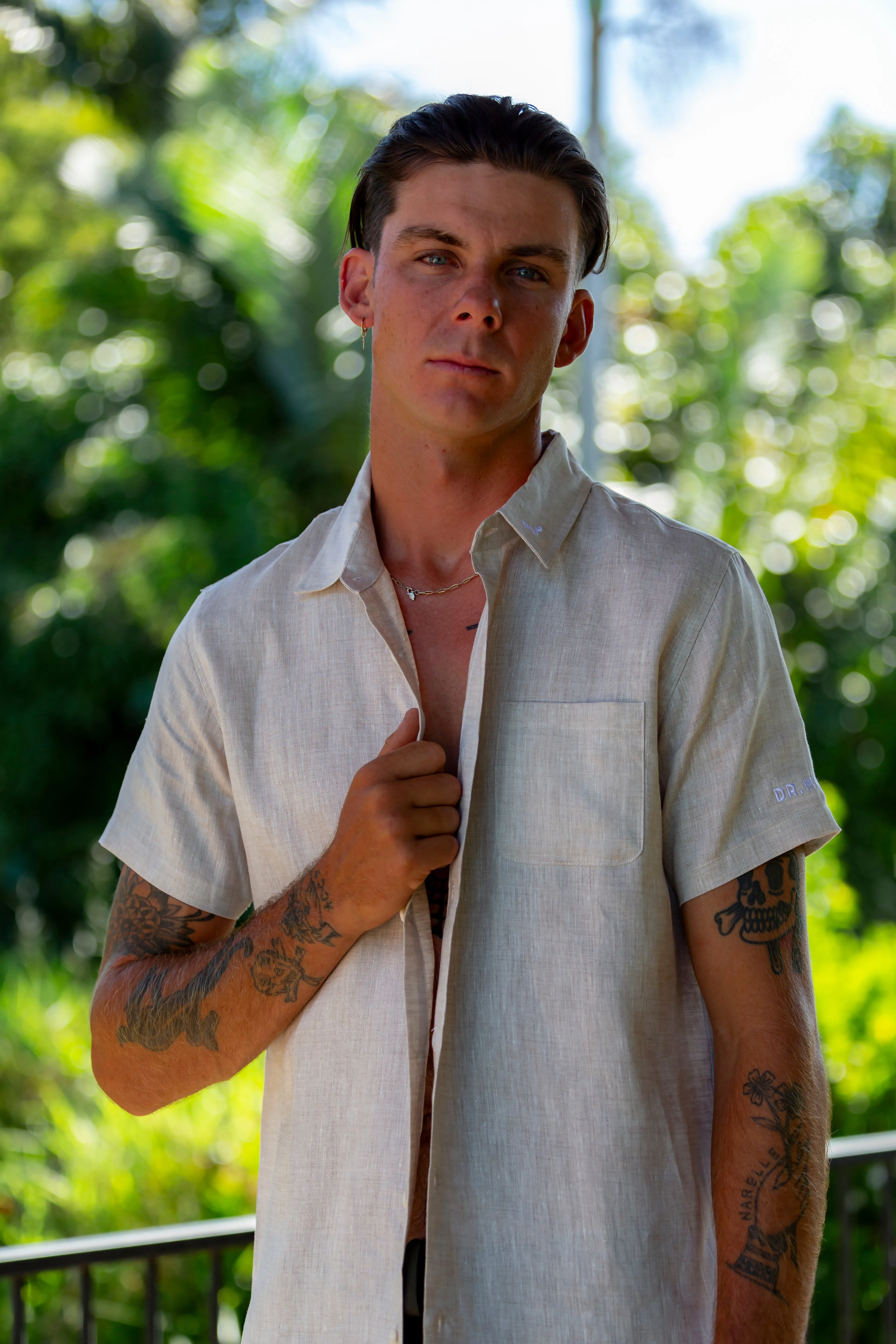 Lennox Linen Button Up Shirt - Gender-neutral Sizing.