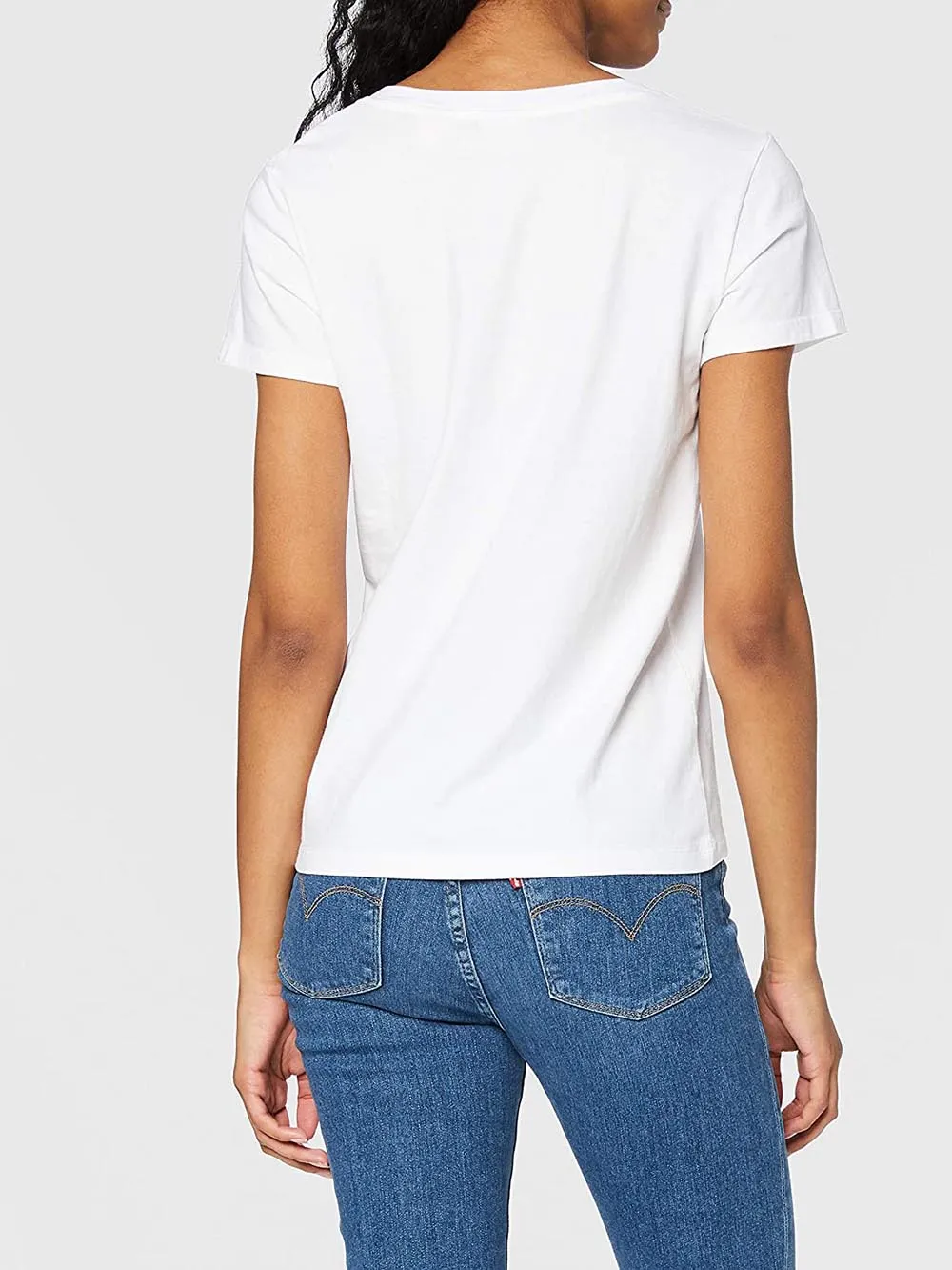 Levi's women's white Perfect V-neck T-shirt 85341