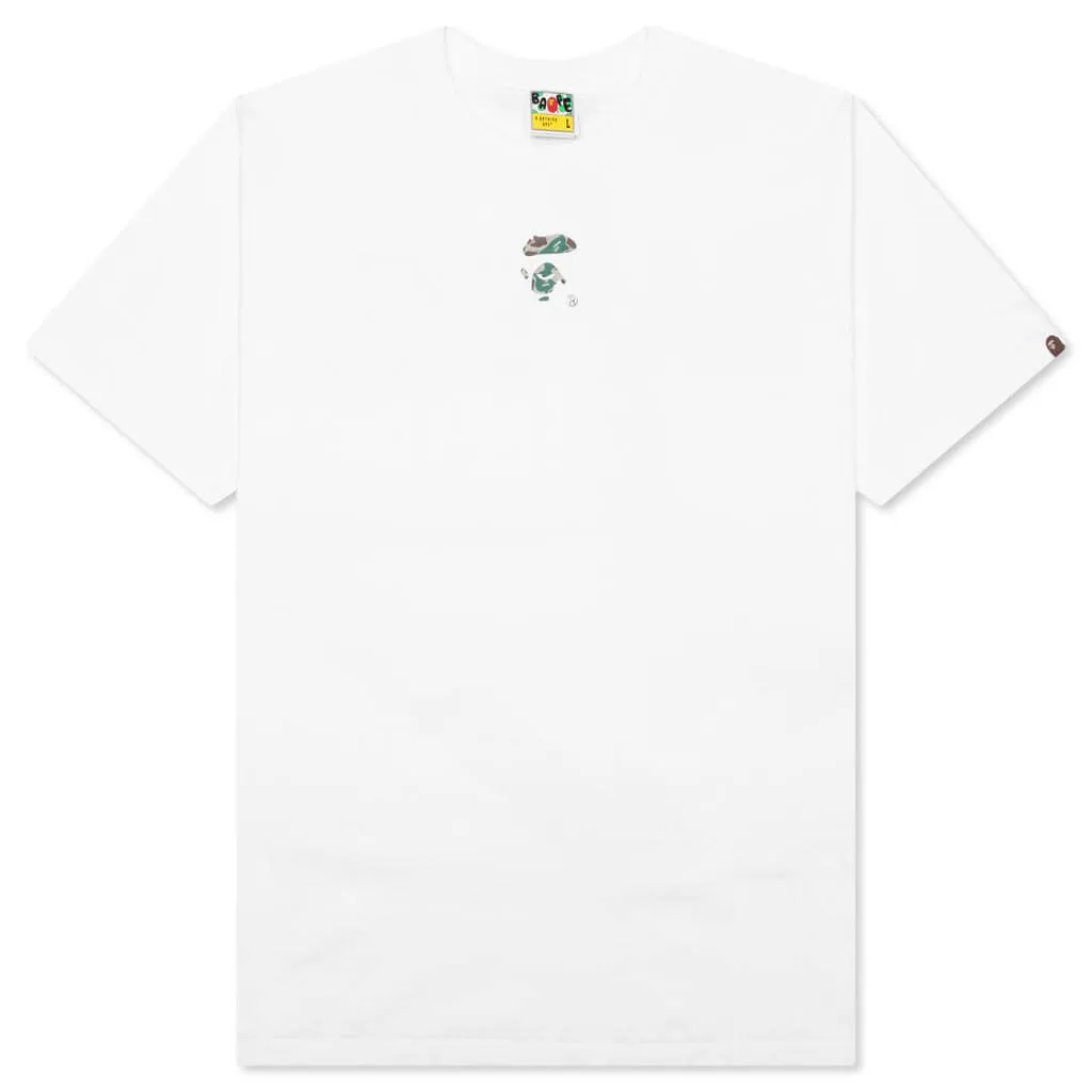 Liquid Camo Ape Face T-shirt - White