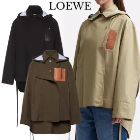 Loewe long sleeves plain cotton oversized logo