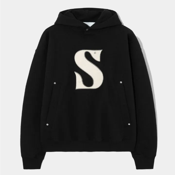 Long Sleeve Plain Cotton Hoodies | SATUR Unisex Street Style Logo