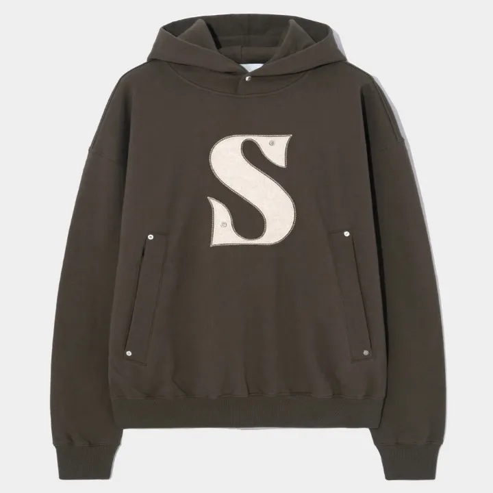 Long Sleeve Plain Cotton Hoodies | SATUR Unisex Street Style Logo