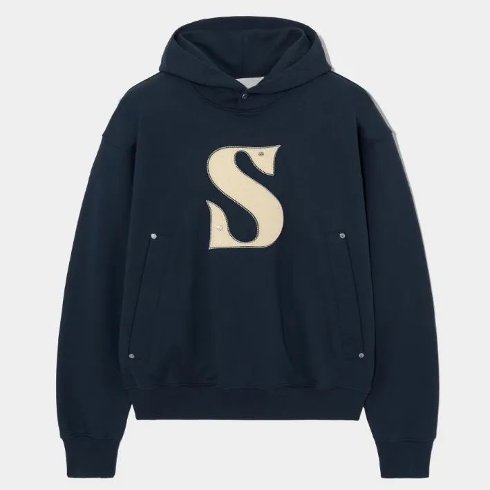 Long Sleeve Plain Cotton Hoodies | SATUR Unisex Street Style Logo