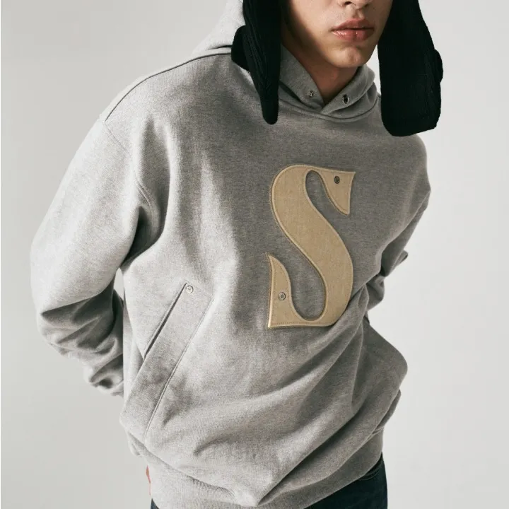 Long Sleeve Plain Cotton Hoodies | SATUR Unisex Street Style Logo