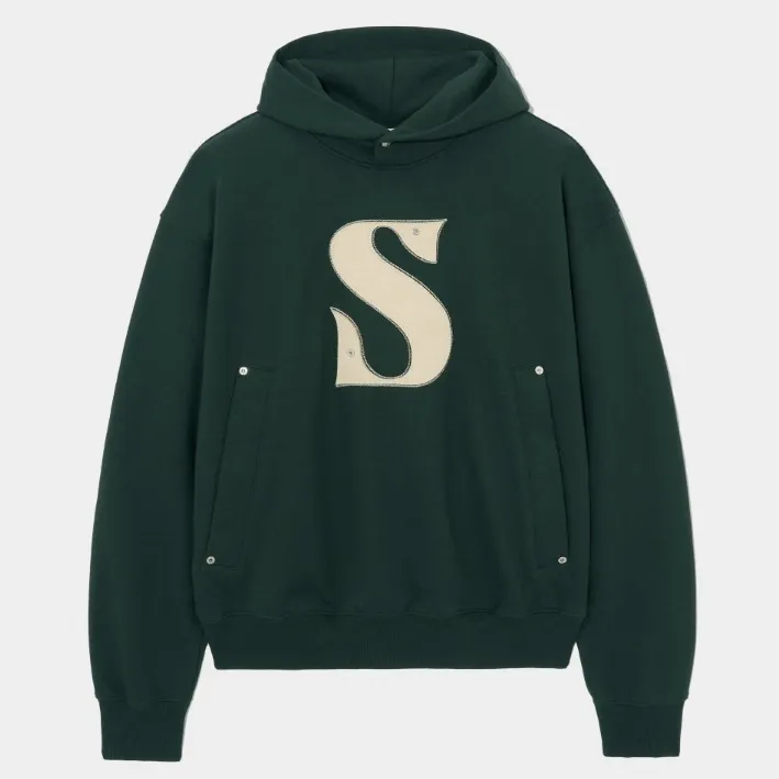 Long Sleeve Plain Cotton Hoodies | SATUR Unisex Street Style Logo