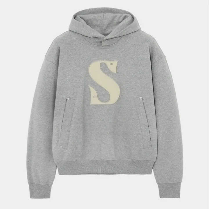 Long Sleeve Plain Cotton Hoodies | SATUR Unisex Street Style Logo