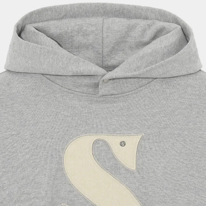 Long Sleeve Plain Cotton Hoodies | SATUR Unisex Street Style Logo