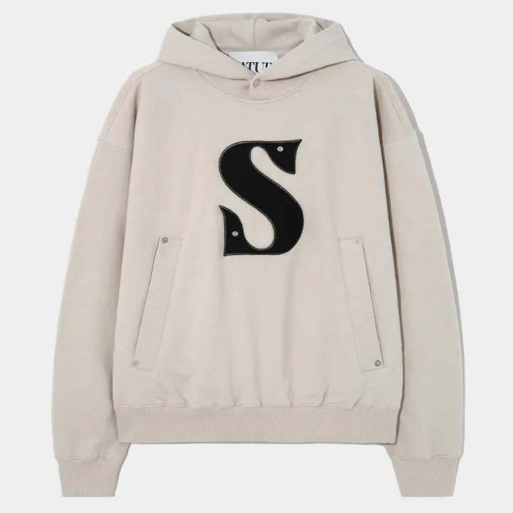 Long Sleeve Plain Cotton Hoodies | SATUR Unisex Street Style Logo