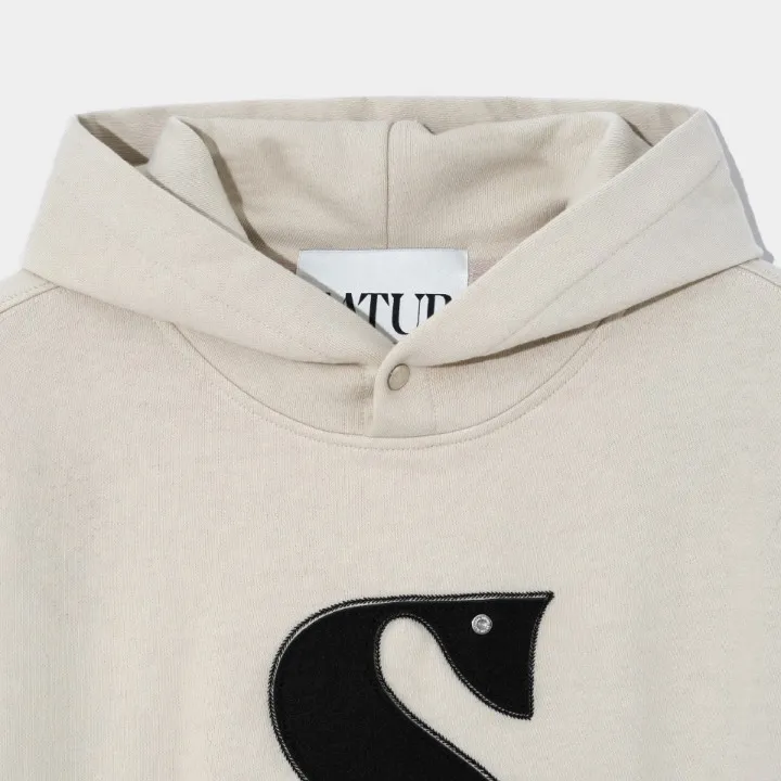 Long Sleeve Plain Cotton Hoodies | SATUR Unisex Street Style Logo