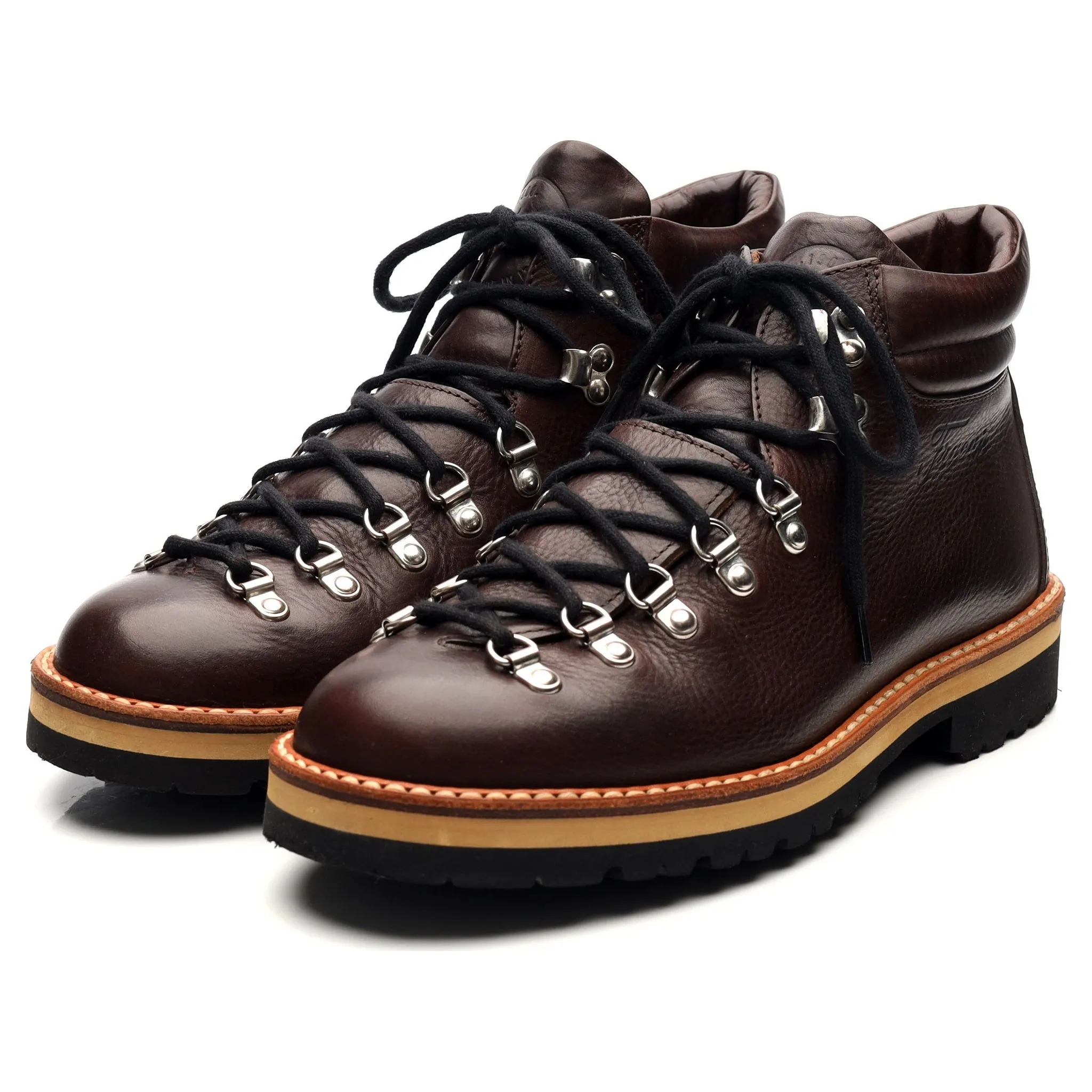 'M120' Dark Brown Leather Hiker Boots UK 7 EU 41