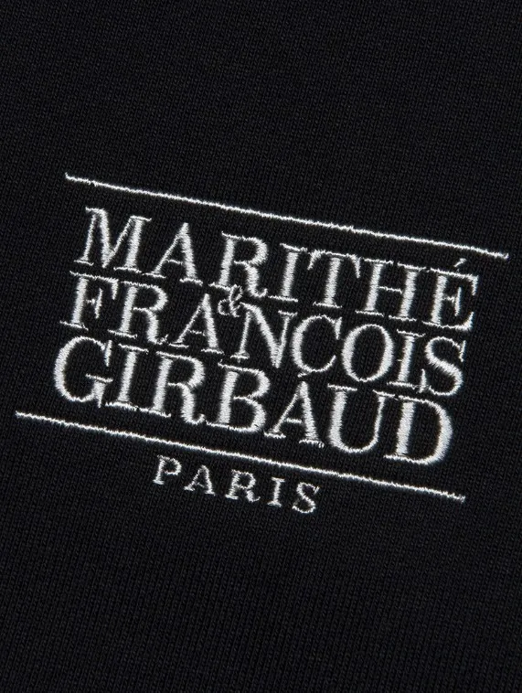 Marithe and Francois Girbaud Long Sleeves Cotton Logo - Unisex Street Style