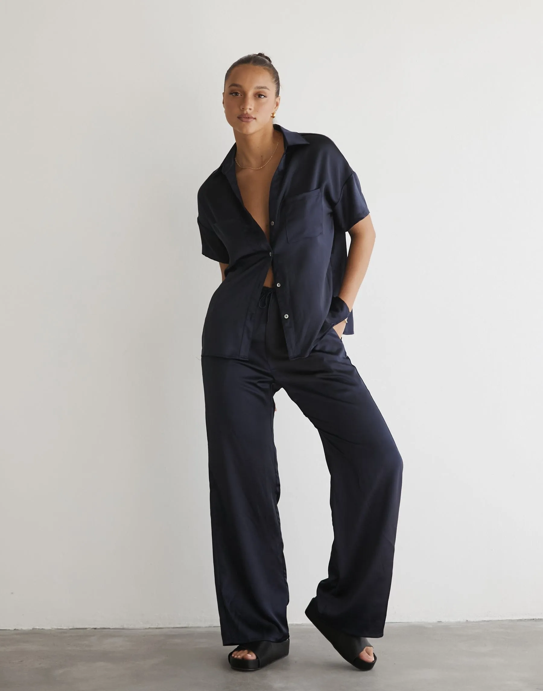 Martha Navy Pants