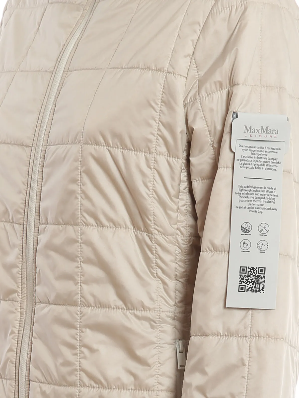 Max Mara Leisure Logo Zip-Up Padded Jacket