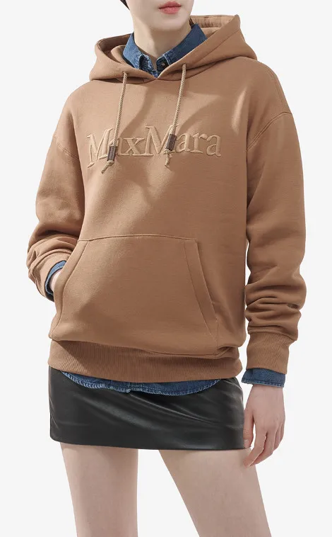 Max Mara Street Style Logo Hoodies & Sweatshirts