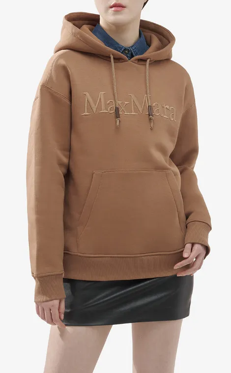 Max Mara Street Style Logo Hoodies & Sweatshirts