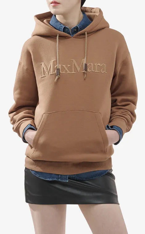 Max Mara Street Style Logo Hoodies & Sweatshirts