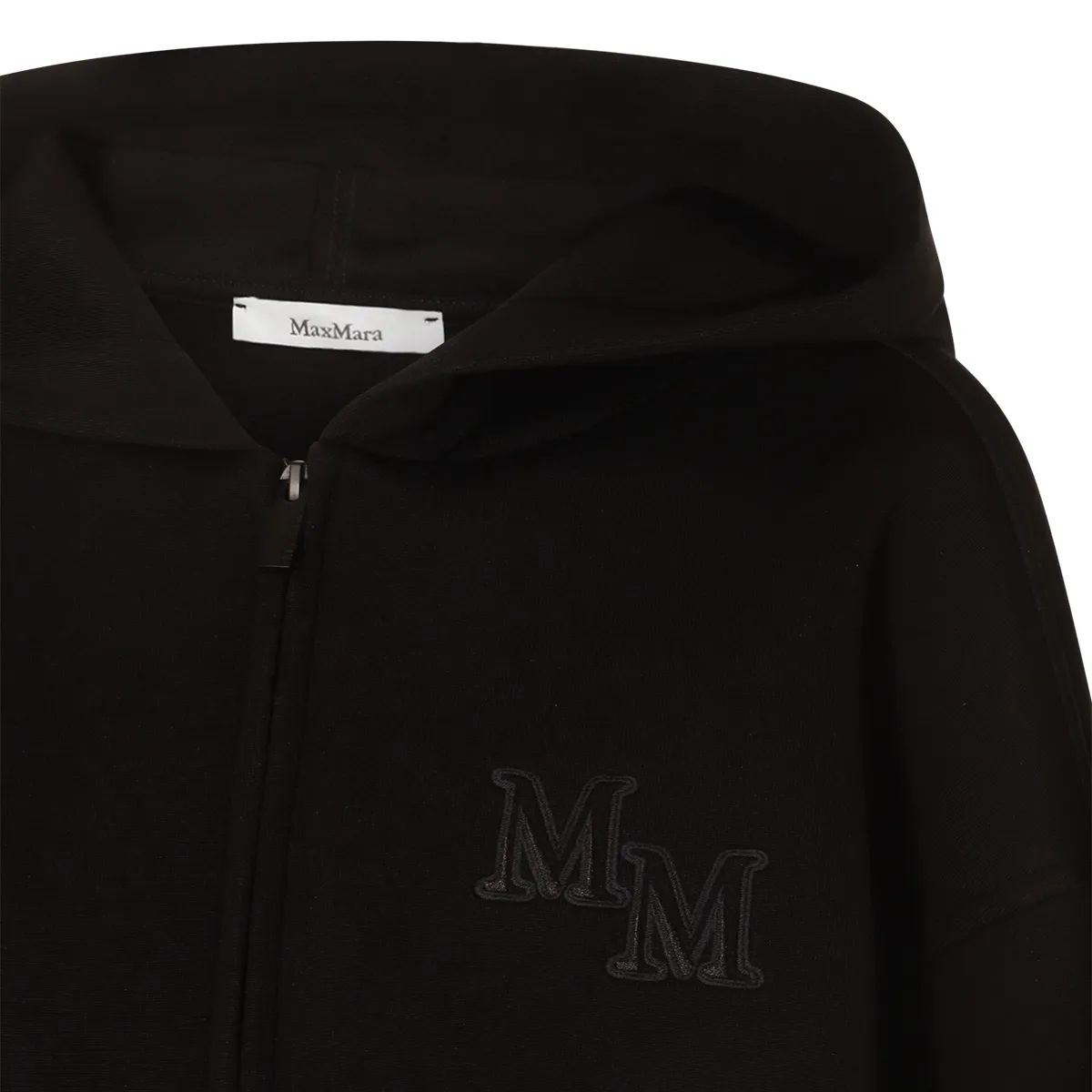 MaxMara | Wool Long Sleeve Plain Bridal Logo Hoodies & Sweatshirts