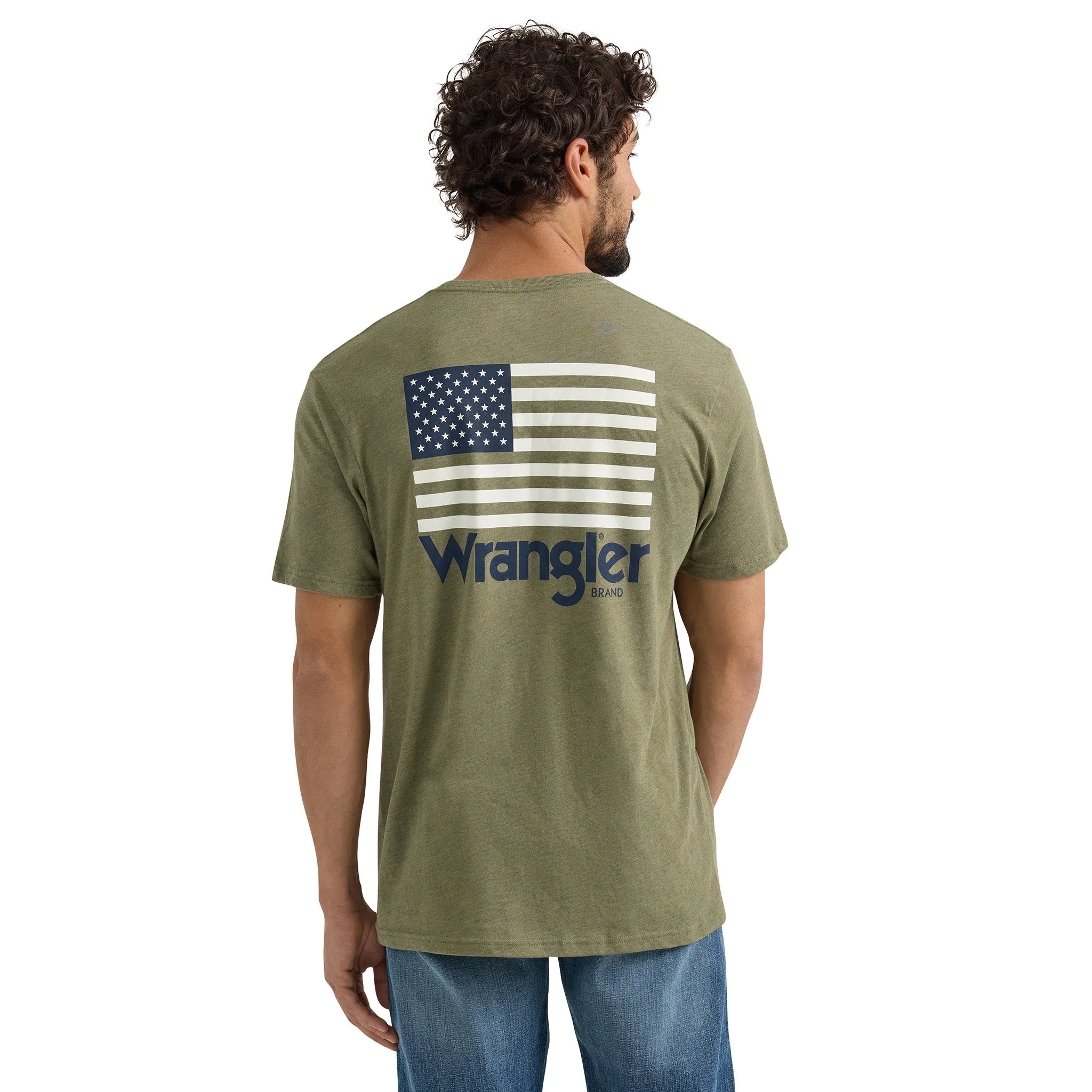 Men's Stars & Stripes Flag Graphic Tee by Wrangler