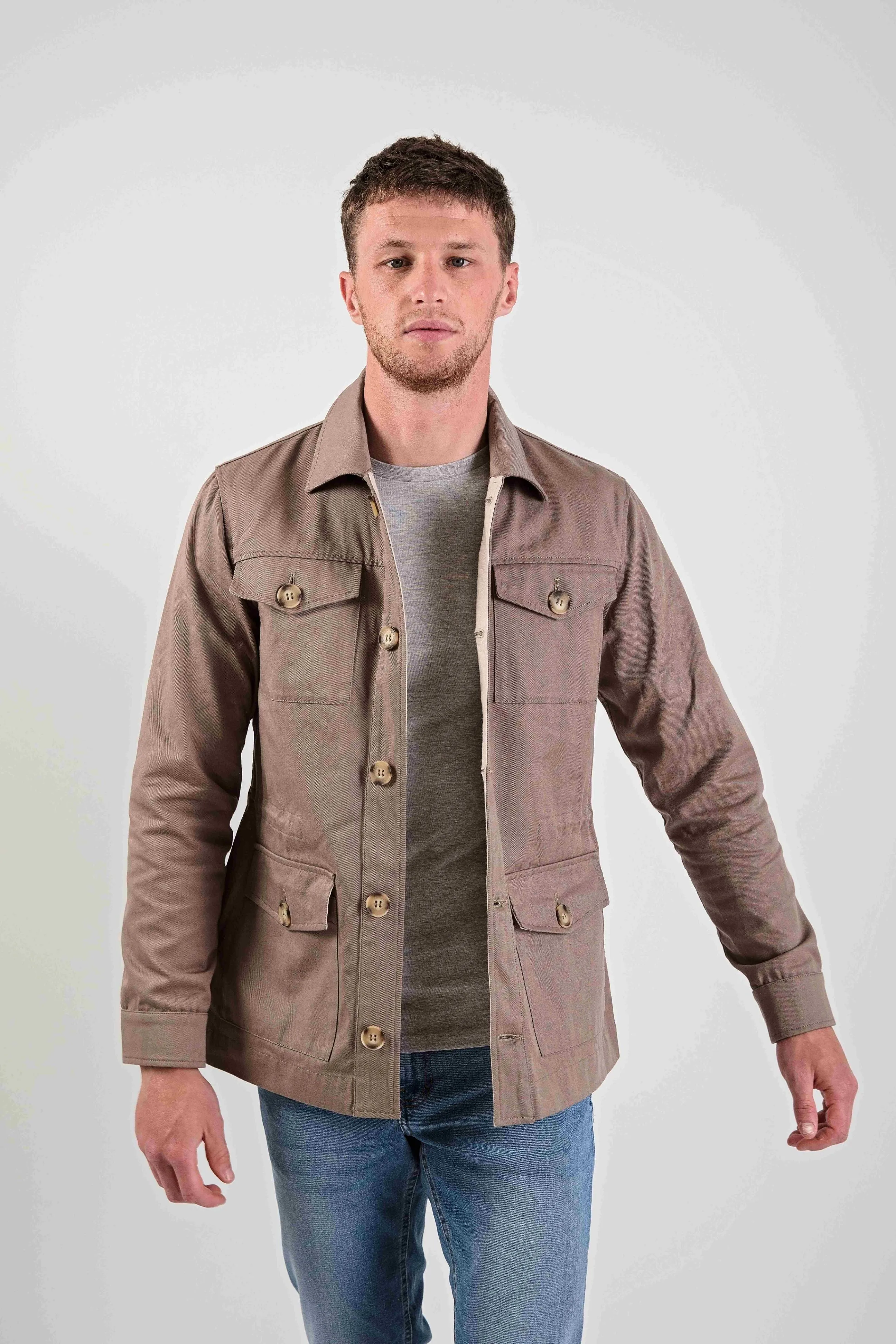 Men's Tracker Jacket in Khaki