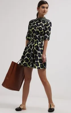 Midnight Print Dress can be rewritten as Elegant Dark Print Dress for better search engine optimization.