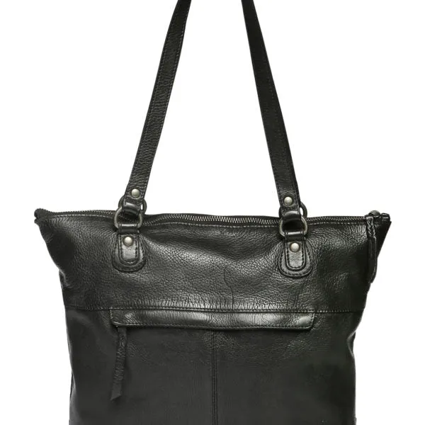 Modapelle Vintage Leather Woven Tote Bag 5909