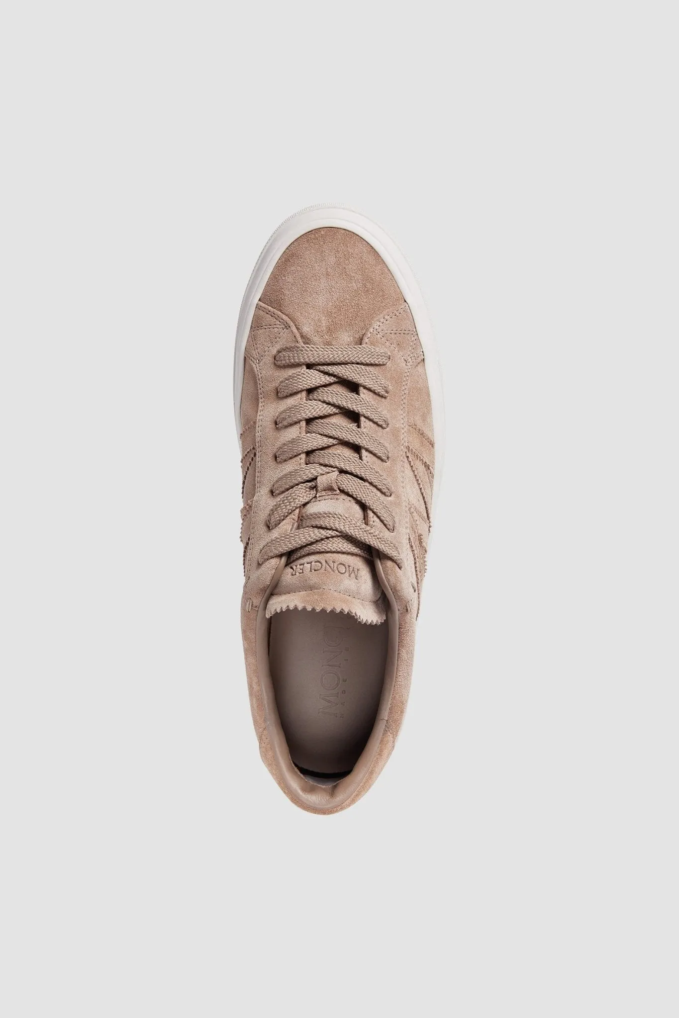 Moncler beige Monaco M sneakers.