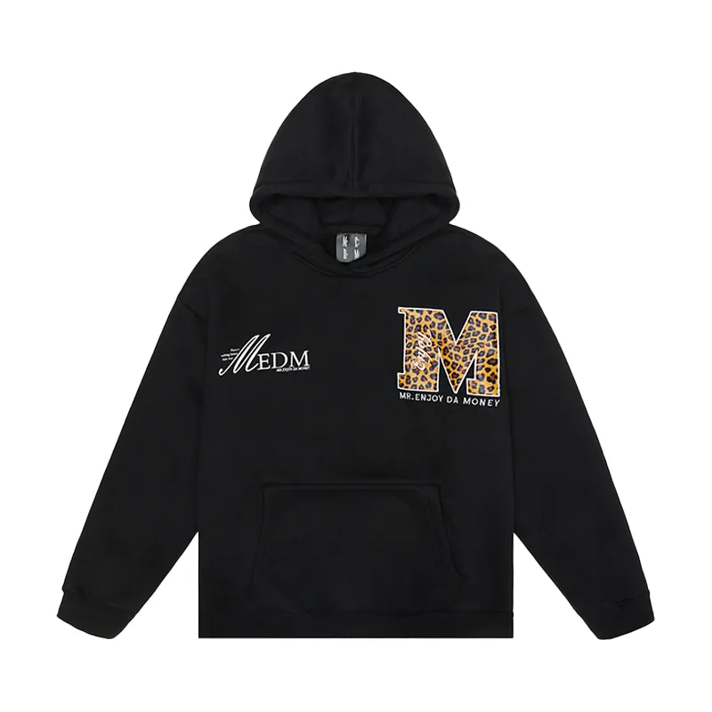 Mr. Enjoy Da Money Unisex Street Style Oversized Logo Hoodies - Shop Now!