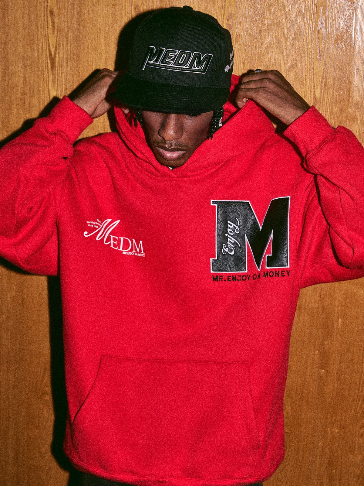 Mr. Enjoy Da Money Unisex Street Style Oversized Logo Hoodies - Shop Now!