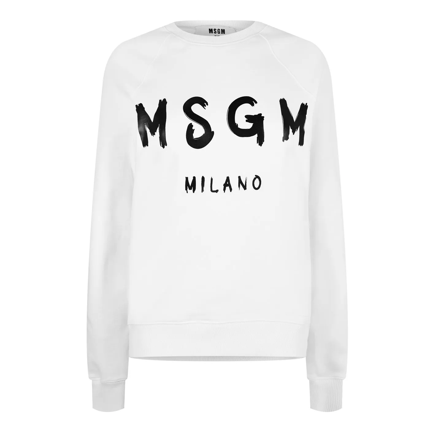 MSGM Street Style Long Sleeves Plain Cotton Logo Shirt