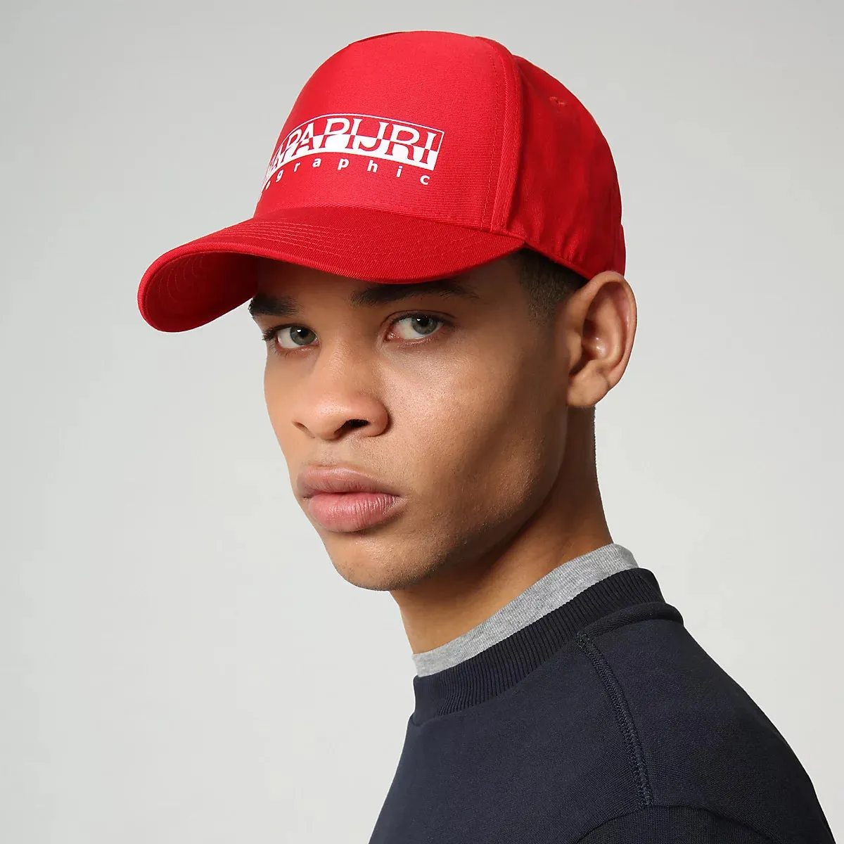 Napapijri - Old Red Framing Logo Cap