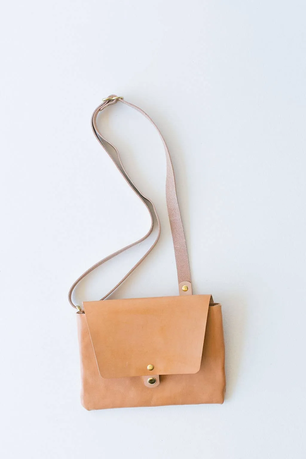 Natural Hip Satchel Crossbody Bag