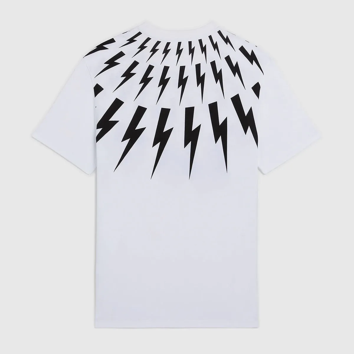 Neil Barrett Fair-Isle Thunderbolt T-Shirt White for sale